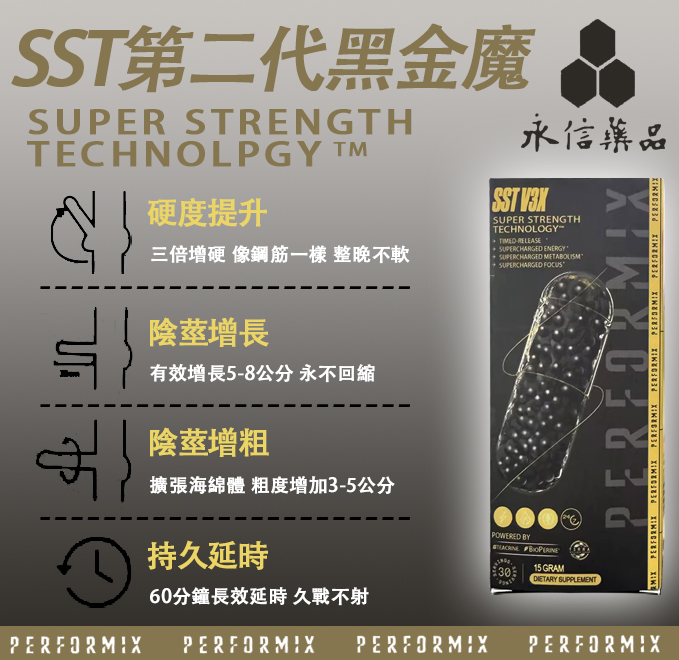 【⭕️唯一衛福部核准!買就送试用装！】台美聯合研發產品 ---永信藥品SST（黑金魔顆粒）！一粒讓老婆爽到腿軟，五分鐘突破18公分（無任何副作用/依賴性，心臟病,高血壓均可以使用）